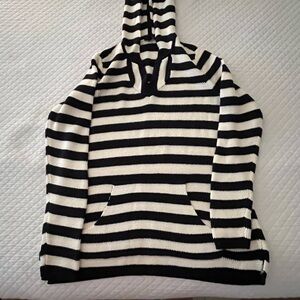 Talbots Petites Blue and White Striped Sweater